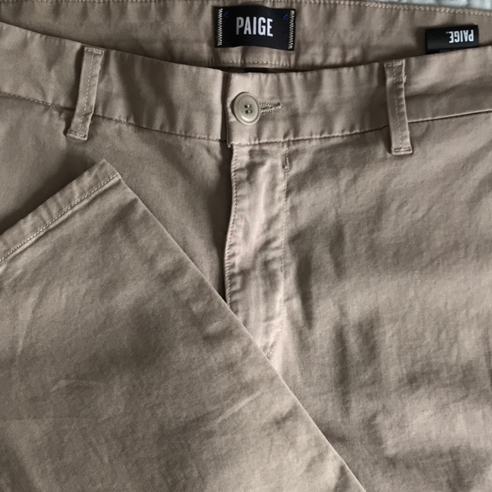 Paige Khaki Casual Pant Size 36